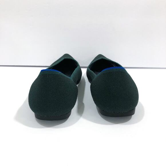 Rothy's The Point Emerald Green Pointed Toe Flats 7.5 - Picture 5 of 10